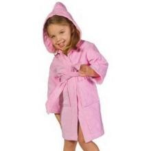 Terry Town Kids Terry Velour Hooded Robe Coverup Large - Pink image