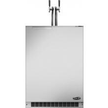 DCS 24-Inch 5.7 Cu. Ft. Right Hinge Outdoor Rated Dual Tap Beer Dispenser / Kegerator - RF24BTR1 image
