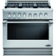 DCS Professional 36-Inch 6-Burner Natural Gas Range By Fisher Paykel - RGV-366-N
