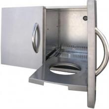 Cal Flame 30-Inch Enclosed Cabinet With Drawers And Roll-Out Propane Tank Storage