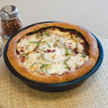 Pizzacraft 10 Inch Round Non-Stick Porcelain Deep Dish Pizza Pan