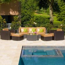 Lakeview Outdoor Designs Avery Island Wicker 5 Person Deep Seating