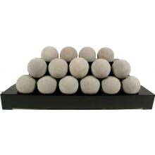 Rasmussen 30-Inch Natural ALTERNA FireBall Set With Vent Free Natural Gas Black Chassis Burner - Remote Ready Safety Pilot image