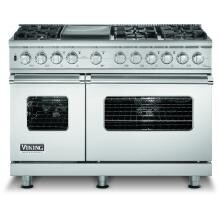 Viking VDSC548-6GLP 48-Inch Professional Series Dual Fuel Propane Gas Range With 6 Burners And Griddle - Stainless Steel