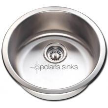 Polaris 18-Inch Round Stainless Steel Undermount Bar Sink image