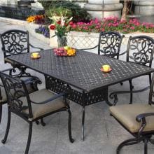 Darlee Santa Monica Aluminum 6 Person Dining Set