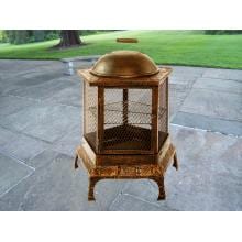 Oakland Living Pentagon Fire Pit Chimenea - Antique Bronze