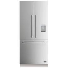 DCS 80-Inch Built-In French Door Refrigerator With Water Dispenser With Stainless Steel Panels image
