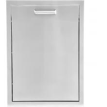 BBQGuys.com Sonoma Series 20-Inch Roll-Out Double Stainless Steel Trash / Recycling Bin image
