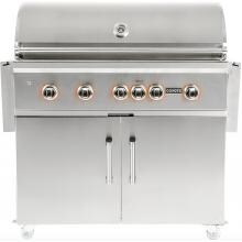 Coyote S-Series 42-Inch 5-Burner Freestanding Natural Gas Grill With RapidSear Infrared Burner & Rotisserie image