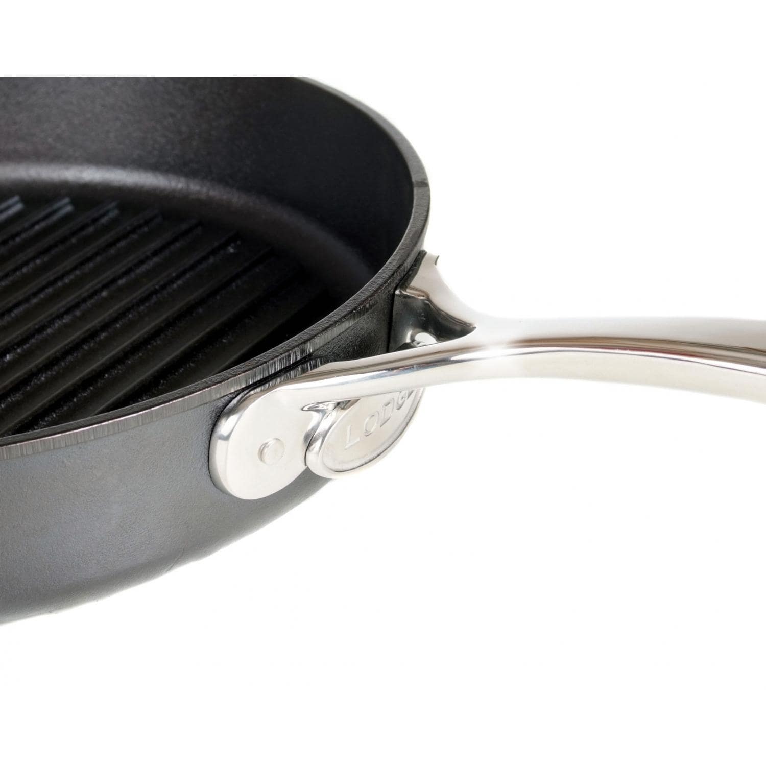 Lodge Pans 12 Inch Seasoned Signature Series Cast Iron Grill Pan