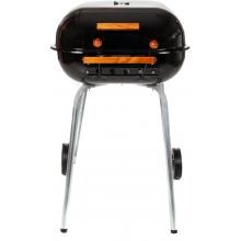 Aussie Charcoal Grills By Meco - 4100 Charcoal BBQ Grill With Wheels - Black