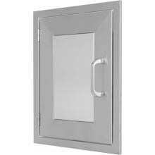 BBQ Guys Kingston Panel Series 17 Inch Left-Hinged Single Access Door - Vertical