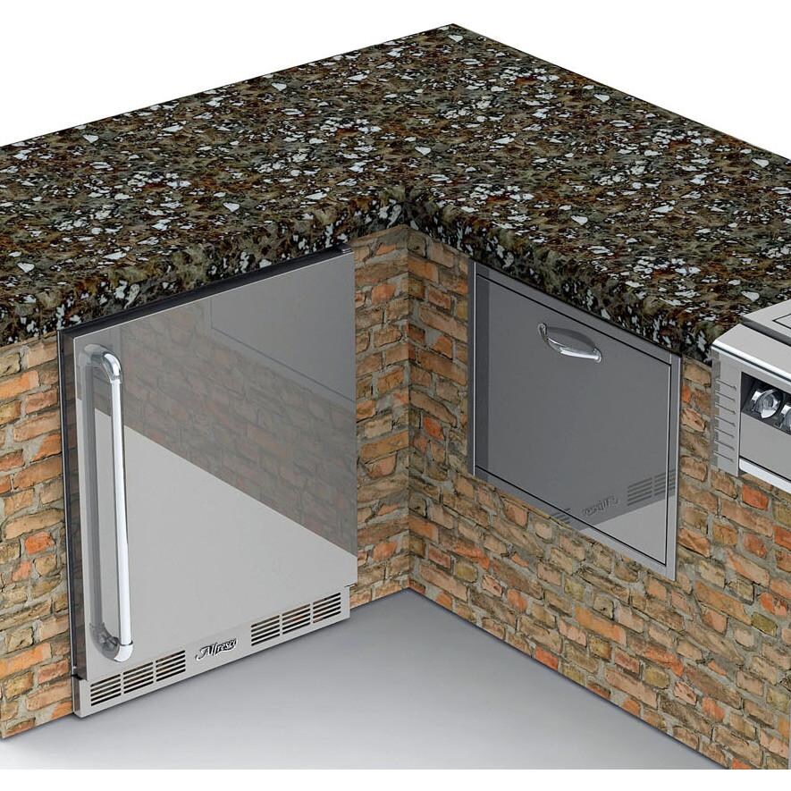 Alfresco 26Inch Insulated Under Counter Ice Drawer & Beverage Center