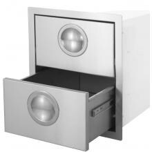 BBQGuys.com Portofino Series 14 Inch Double Access Drawer
