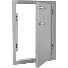 BBQ Guys Kingston Series 17 Inch Right-Hinged Single Access Door - Open View 
