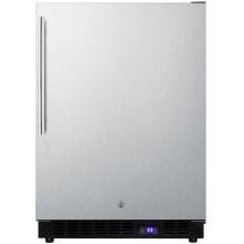 Summit 24-Inch 3.72 Cu. Ft. Outdoor Rated Compact Freezer - Stainless Steel / Black Cabinet - SPFF51OSSSHV image