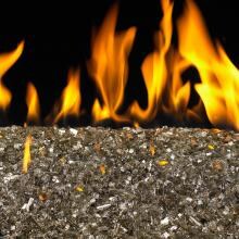 Peterson Real Fyre 30-Inch Bronze Reflective See-Thru Fire Glass Set With Vented Propane G45 Burner - Electronic On/Off Remote image