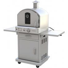 Pacific Living PL8430SS Propane Gas Stainless Steel Outdoor Pizza Oven On Cart