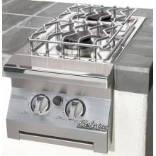 Solaire Cart Mount Double Side Burner For Solaire 30 And 42 Inch Grills - Propane
