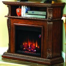 Corinth 42-Inch Electric Fireplace Media Console - Burnished Walnut - 23DE1447