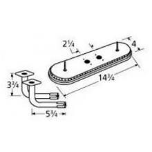 Stainless Steel Oval Twin, Centered, 2.25 Inch Offset Burner 15102-74302 image