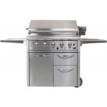 OCI Gas Grills Elite 36 Inch Propane Gas Grill On Cart With Rotisserie