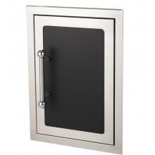 Fire Magic Echelon Black Diamond 14-Inch Right-Hinged Single Access Door - Vertical With Soft Close - 53920HSC-R image
