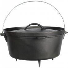 Cajun Classic 20-Quart Seasoned Cast Iron Camp Pot With Legs - GL10467S image