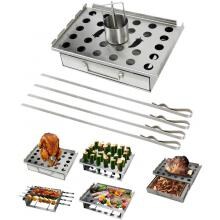 Man-Law 8 X 13 Inch Stainless Steel 5 In 1 Multi-Functional Grill Topper image