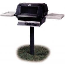 MHP Gas Grills WNK4 Natural Gas Grill W/ SearMagic Grids On In-Ground Post