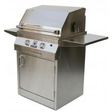 Solaire 27 Inch Deluxe All Infrared Freestanding Natural Gas Grill On Standard Cart - SOL-IRBQ-27GIRXLC-NG image