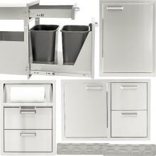 BBQGuys.com Sonoma Series 6-Piece Outdoor Kitchen Storage Package image