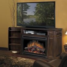 Dimplex Atwood 55-Inch Electric Fireplace Media Console - Burnished Walnut - SAP-033-BW