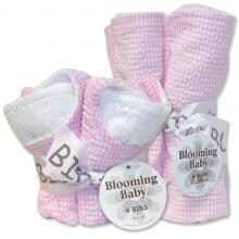 Trend Lab Bib And Burp Cloth Set - Pink Gingham