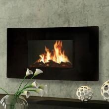 Celsi GL2029USC Curved Electric Wall Mount Fireplace With Heater