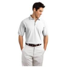 Gildan Ultra Cotton 6.5-Ounce Pique Knit Polo Shirt Large - White image