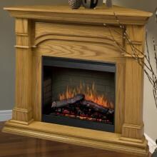 Dimplex Oxford 51-Inch Corner Electric Fireplace - Oak - SMP-195C-O-ST