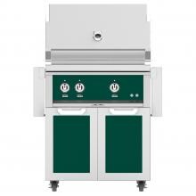 Hestan 30-Inch Freestanding Natural Gas Grill W/ Sear Burner & Rotisserie On Double Door Tower Cart - Grove - GMBR30-NG-GR image