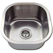 Polaris 16 X 17 16-Gauge Stainless Steel Undermount Bar Sink image