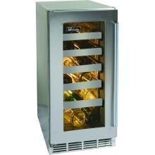 Perlick 27 Bottle Freestanding Wine Cooler - Glass Door / Stainless Steel Trim - HP15WS-3R