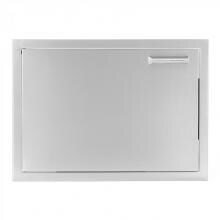 BBQGuys.com Sonoma Series 24-Inch Stainless Steel Left-Hinged Single Access Door - Horizontal image