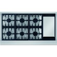 DCS Professional 48-Inch 6-Burner Natural Gas Cooktop With Griddle By Fisher Paykel - CPV-486GD-N