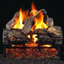 Burnt Rustic Oak Peterson Real Fyre Vented Set