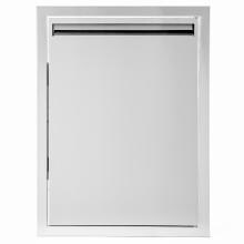 BBQGuys.com Aspen Series 17-Inch Stainless Steel Right-Hinged Single Access Door - Vertical image
