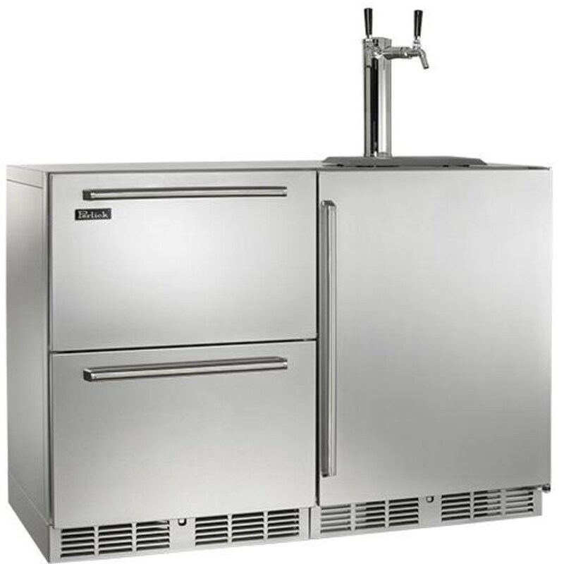 Perlick 12.0 Cu. Ft. Outdoor Drawer Refrigerator / Dual Tap Kegerator