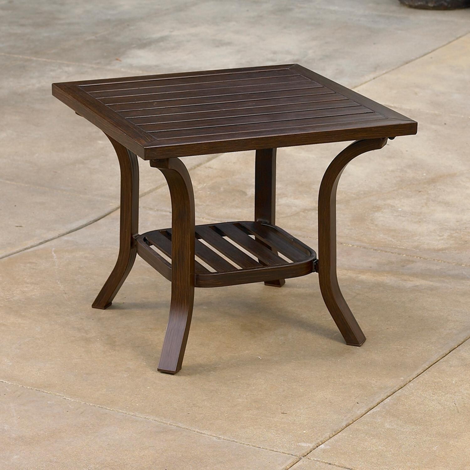 North Cape Universal Wood Look Square End Table 24 Inch X 24 Inch
