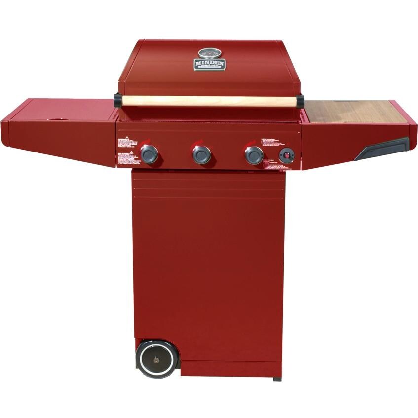 Minden Grill Master II Propane Gas Grill On Cart Red BBQ Guys