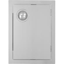 BBQGuys.com Portofino Series 14-Inch Stainless Steel Right-Hinged Single Access Door - Vertical image