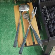 Golf Club 3 Piece BBQ Tool Set